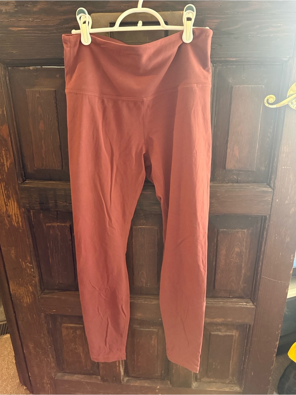 Roots Rust-Colored High-Rise Leggings